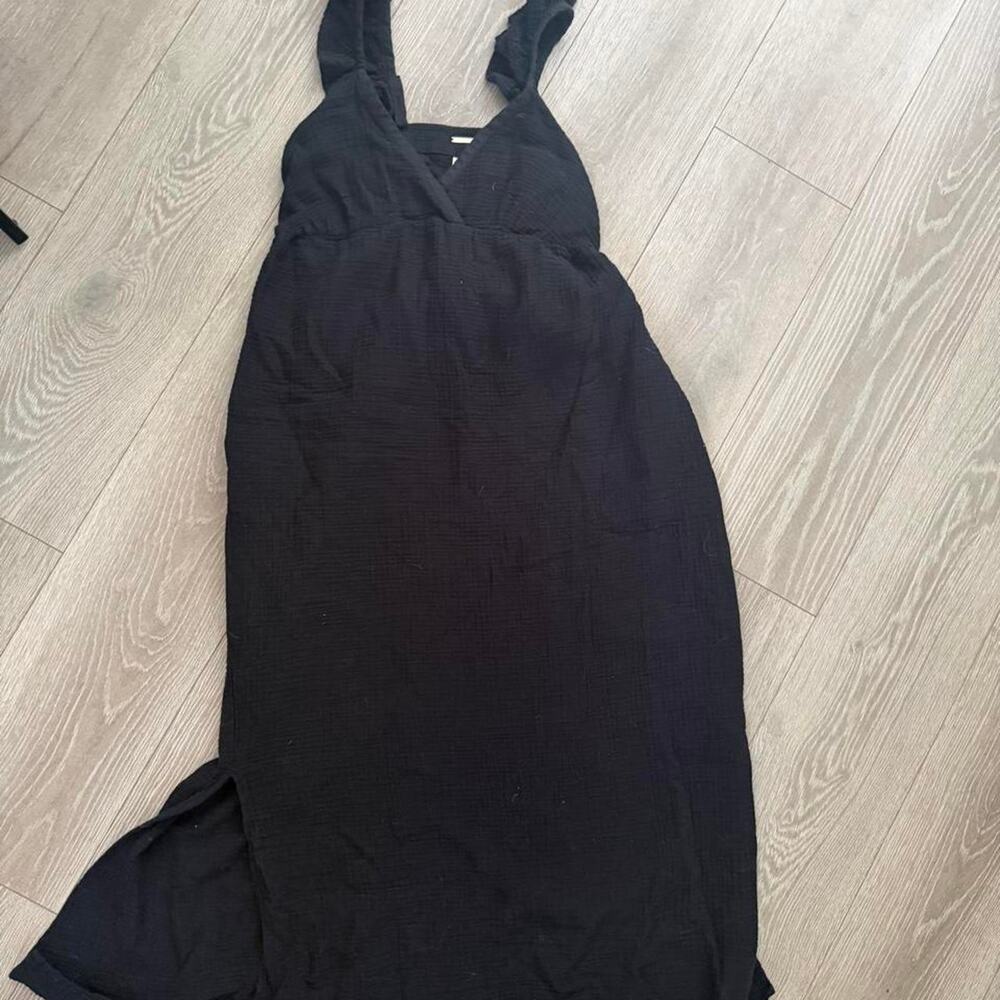 Magaschoni black maxi dress